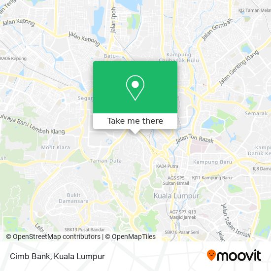 Cimb Bank map