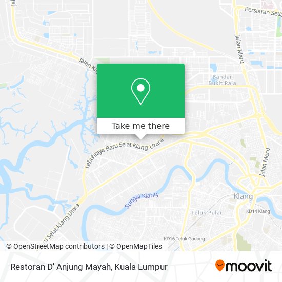 Peta Restoran D' Anjung Mayah