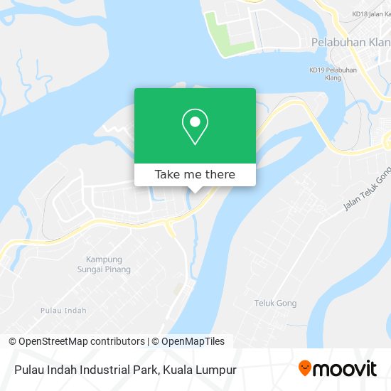 Pulau Indah Industrial Park map