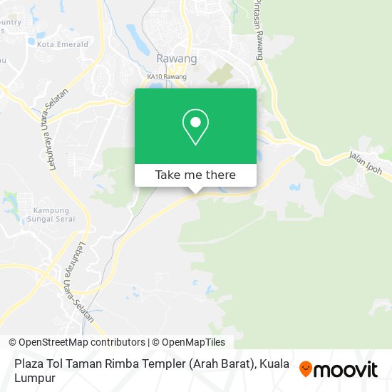 Plaza Tol Taman Rimba Templer (Arah Barat) map