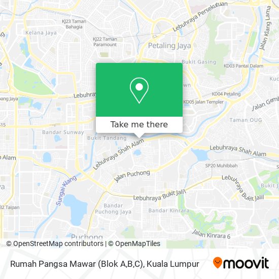 Rumah Pangsa Mawar (Blok A,B,C) map