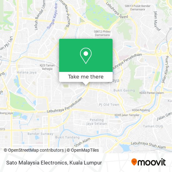 Sato Malaysia Electronics map