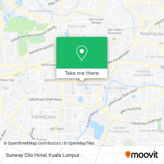 Sunway Clio Hotel map