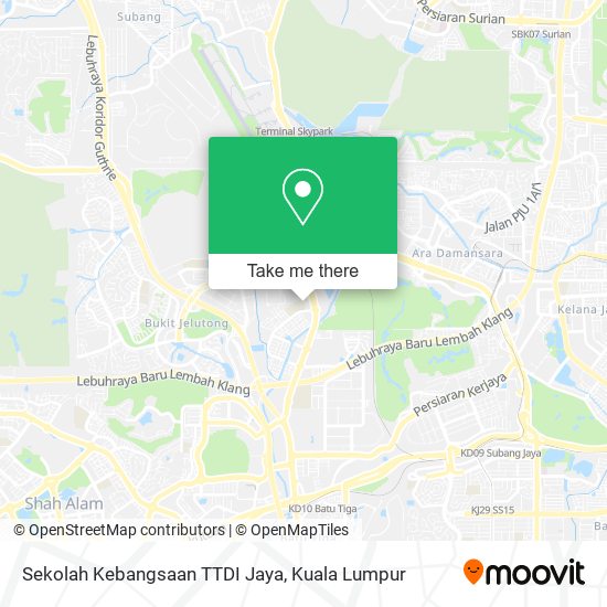 Sekolah Kebangsaan TTDI Jaya map