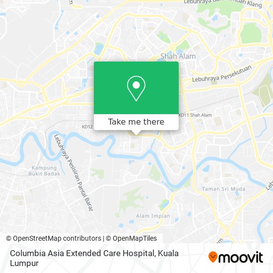 Columbia Asia Extended Care Hospital map