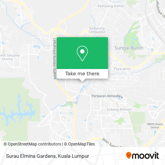 Surau Elmina Gardens map