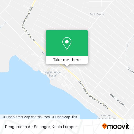 Pengurusan Air Selangor map