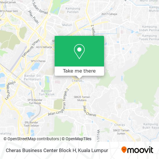 Cheras Business Center Block H map