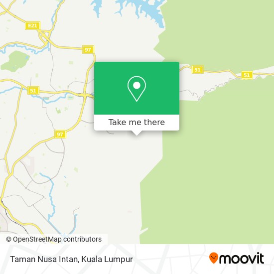 Taman Nusa Intan map