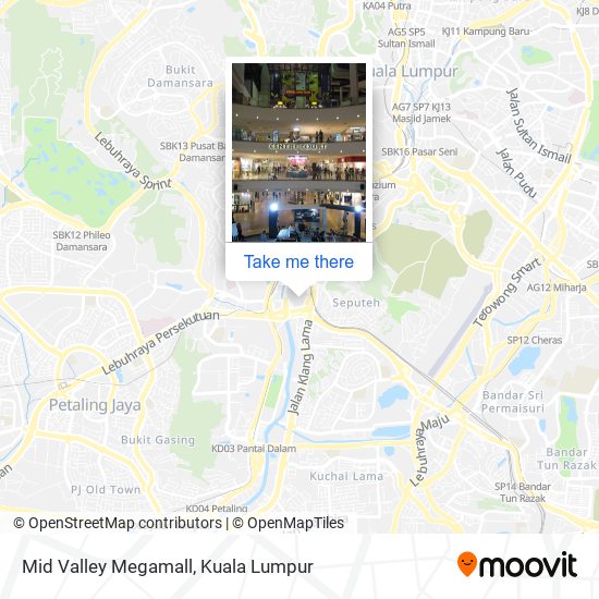 How to travel from KL Sentral to Mid Valley Megamall? (RM1.60 only)