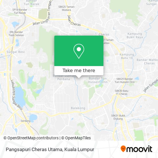 Pangsapuri Cheras Utama map