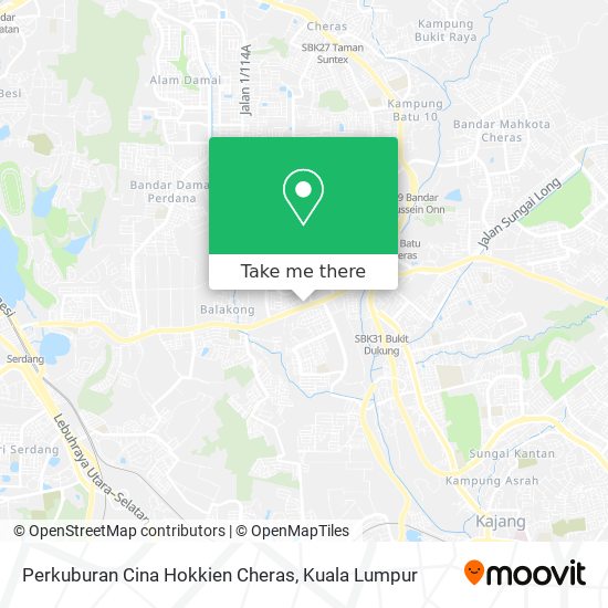 Peta Perkuburan Cina Hokkien Cheras