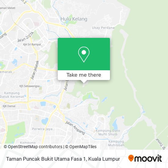 Peta Taman Puncak Bukit Utama Fasa 1