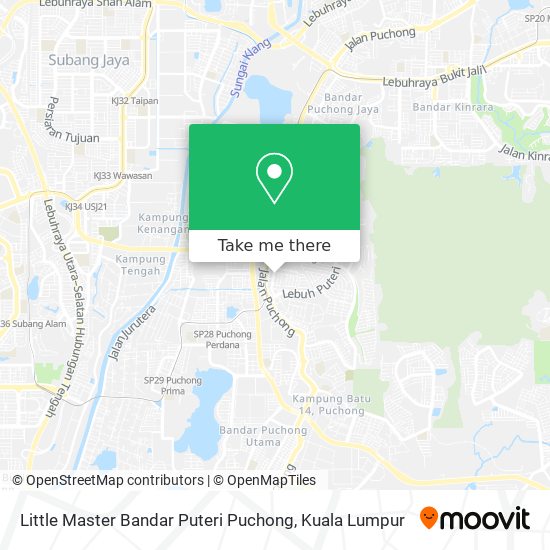 Little Master Bandar Puteri Puchong map