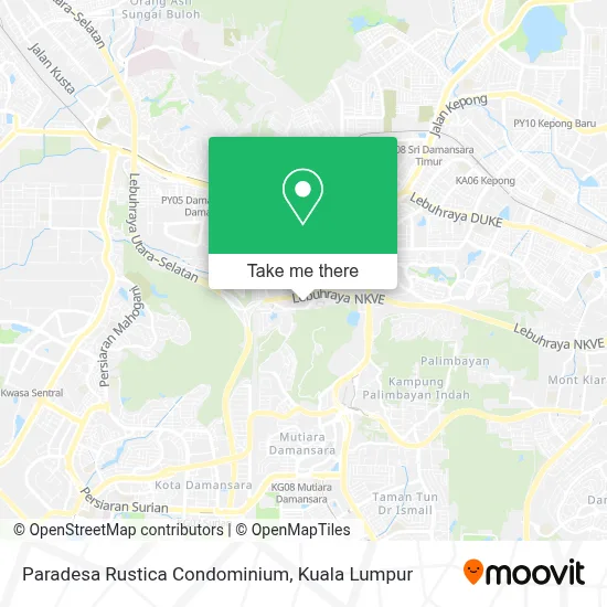 Paradesa Rustica Condominium map
