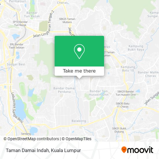 Peta Taman Damai Indah