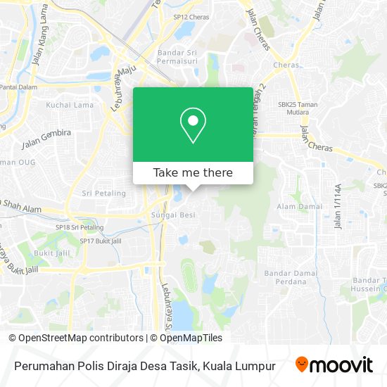 Peta Perumahan Polis Diraja Desa Tasik