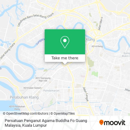 Peta Persatuan Penganut Agama Buddha Fo Guang Malaysia