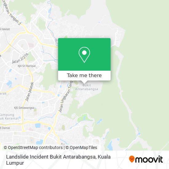 Peta Landslide Incident Bukit Antarabangsa