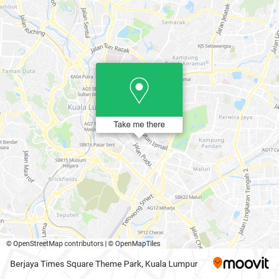 Peta Berjaya Times Square Theme Park