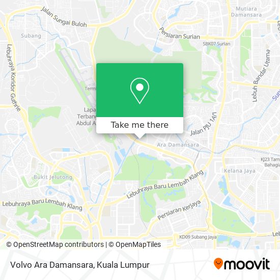 Volvo Ara Damansara map