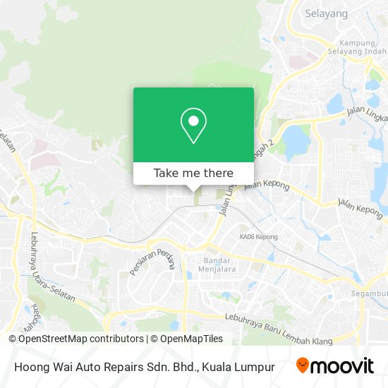 Peta Hoong Wai Auto Repairs Sdn. Bhd.