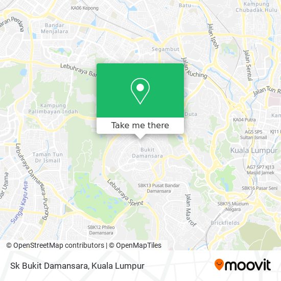 Sk Bukit Damansara map