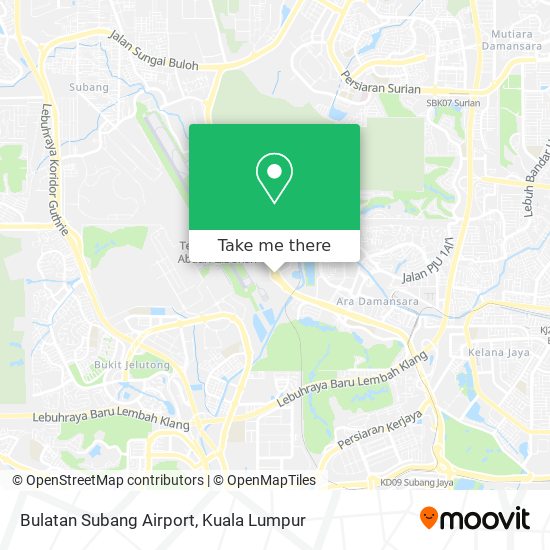Bulatan Subang Airport map