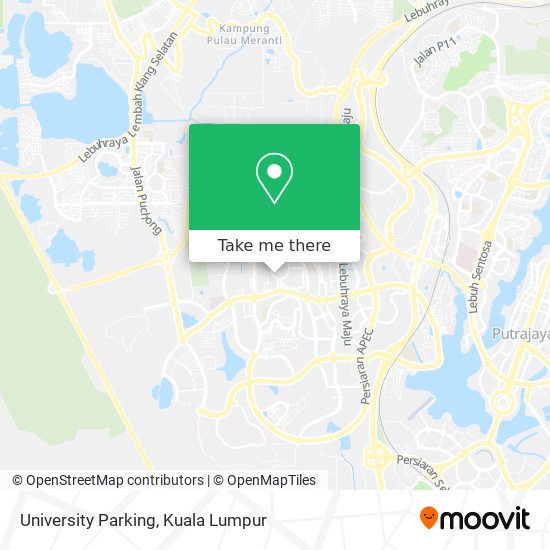 University Parking map