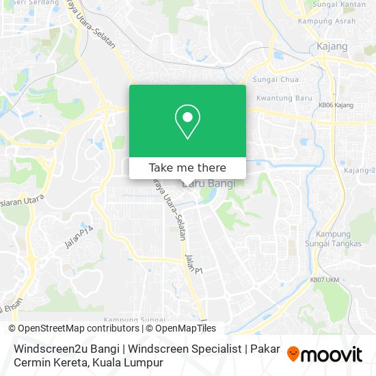 Windscreen2u Bangi | Windscreen Specialist | Pakar Cermin Kereta map