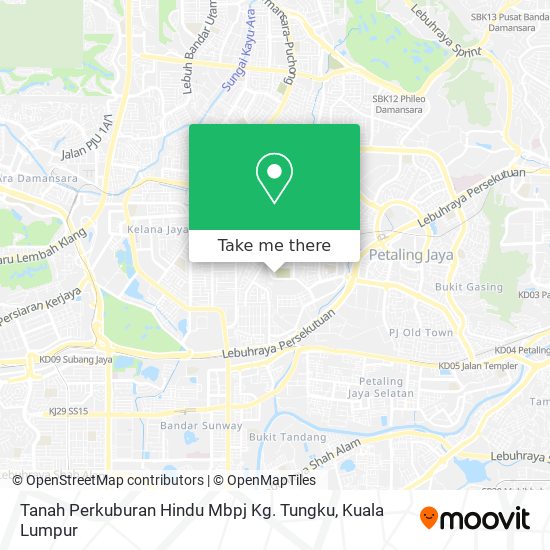 Peta Tanah Perkuburan Hindu Mbpj Kg. Tungku