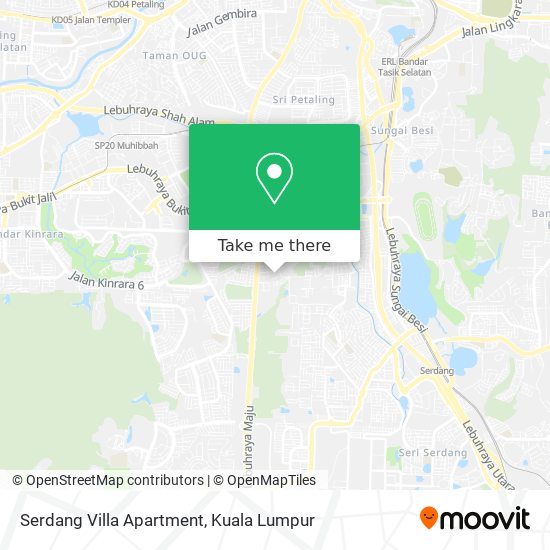 Peta Serdang Villa Apartment
