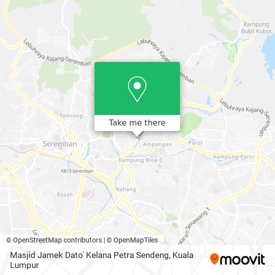 Masjid Jamek Dato' Kelana Petra Sendeng map