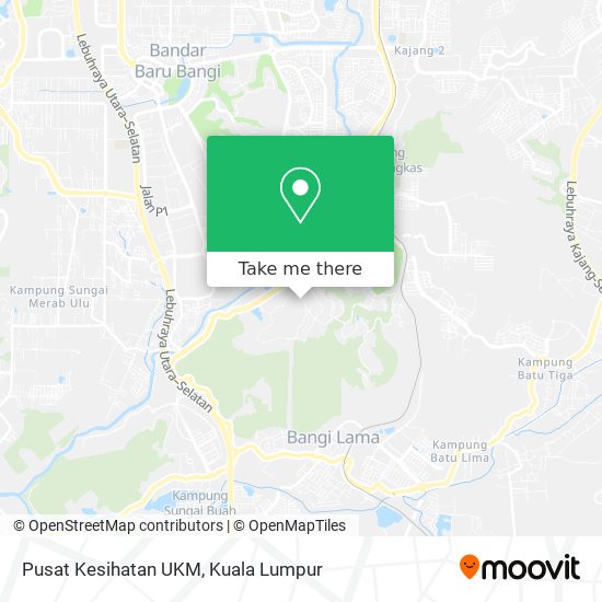 Peta Pusat Kesihatan UKM