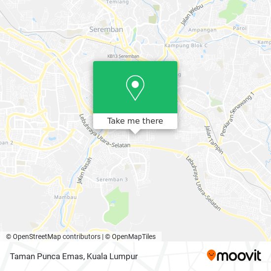 Taman Punca Emas map