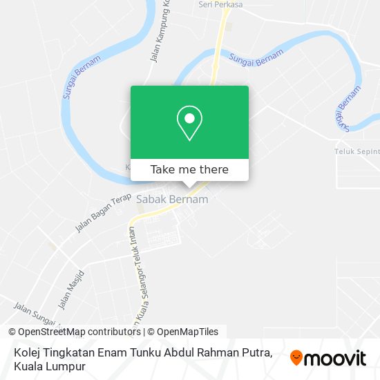 Peta Kolej Tingkatan Enam Tunku Abdul Rahman Putra