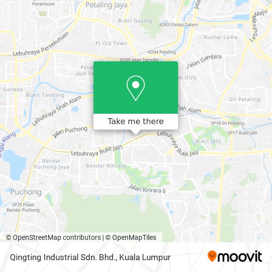 Qingting Industrial Sdn. Bhd. map