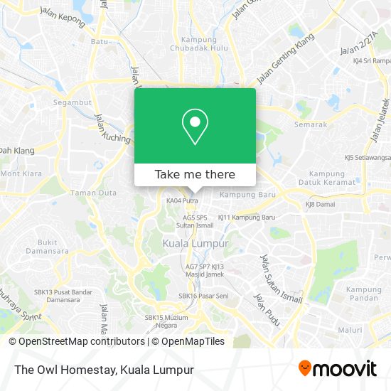 The Owl Homestay map