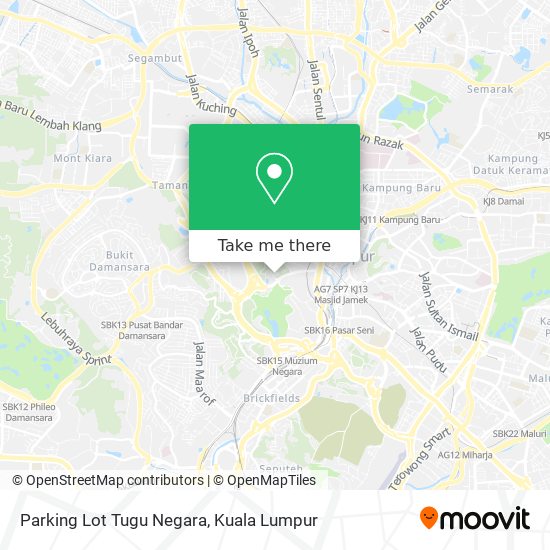 Parking Lot Tugu Negara map