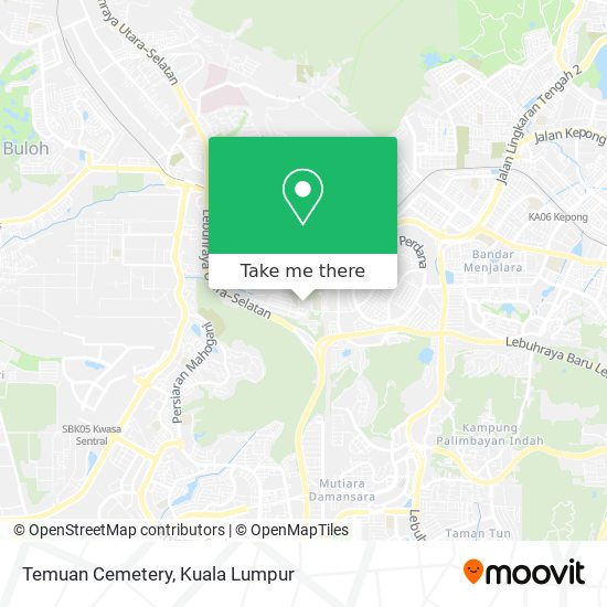 Temuan Cemetery map