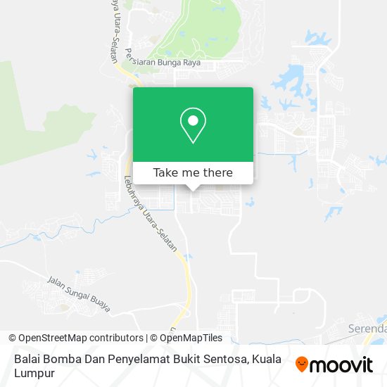 Peta Balai Bomba Dan Penyelamat Bukit Sentosa