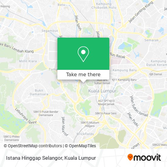 Istana Hinggap Selangor map