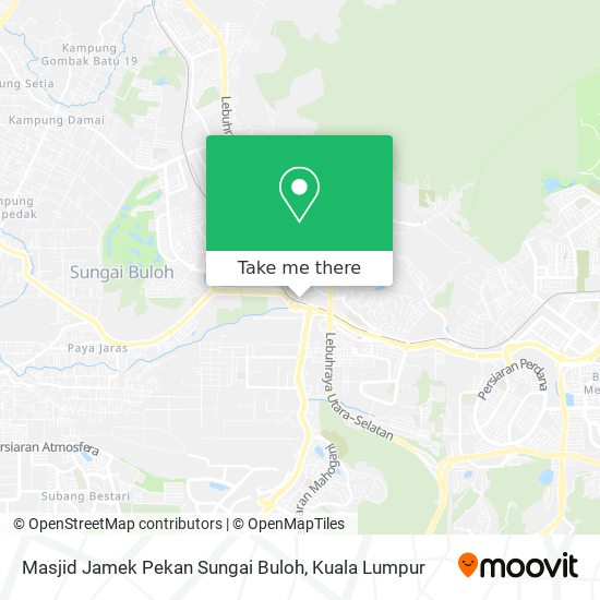 Peta Masjid Jamek Pekan Sungai Buloh