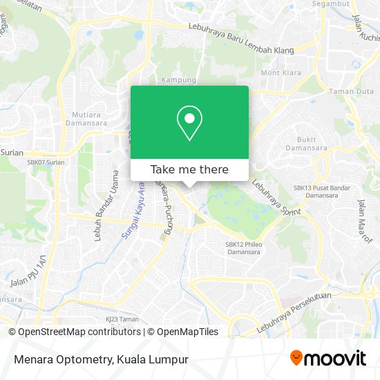 Menara Optometry map