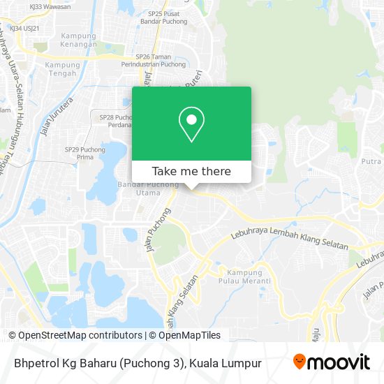 Bhpetrol Kg Baharu (Puchong 3) map