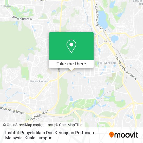 Institut Penyelidikan Dan Kemajuan Pertanian Malaysia map