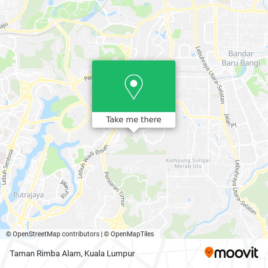 Taman Rimba Alam map