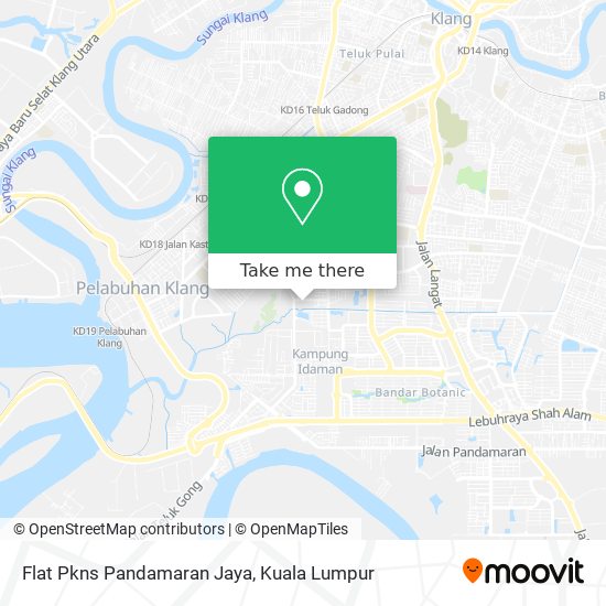Flat Pkns Pandamaran Jaya map