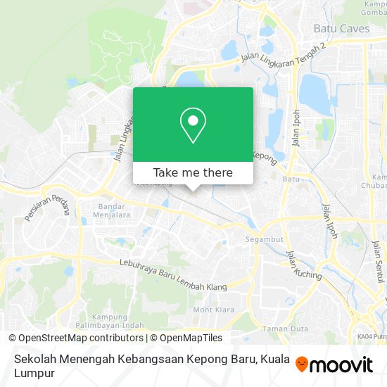 Sekolah Menengah Kebangsaan Kepong Baru map