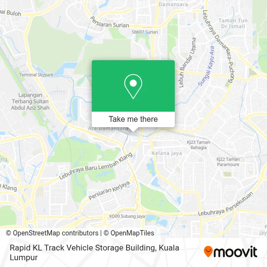 Rapid KL Track Vehicle Storage Building map